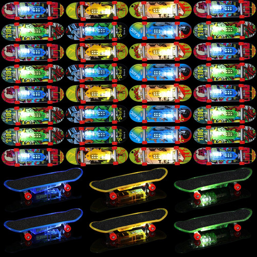 Juego De 33 Patinetas Con Luz Led Para Ninos, Patinetas De M