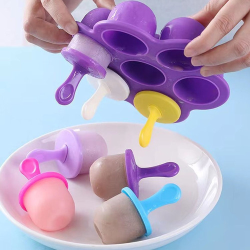 Molde De Silicona For Helado De Colores
