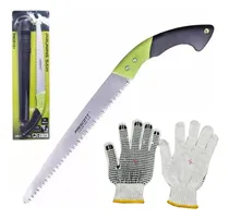 Comprar Serrucho Poda Fijo Con Vaina + Guantes De Trabajo Jardineria
