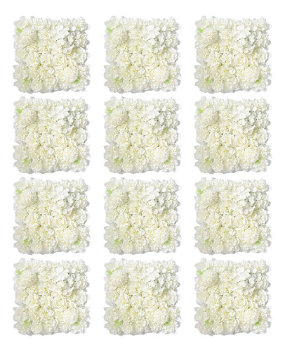 Flores En La Pared Muros Decorativos Flores Artificiales Color Blanco