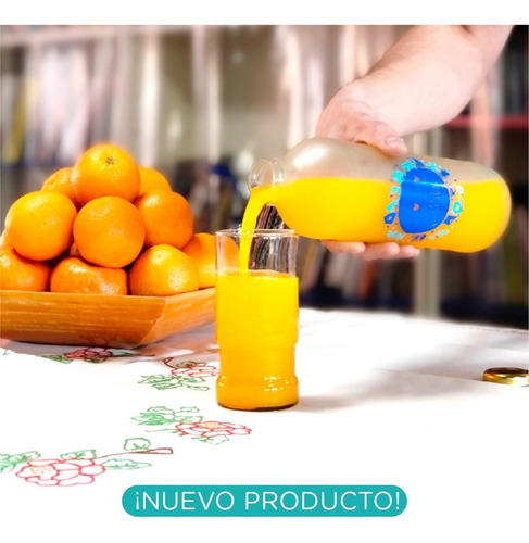 Imagen 4 de 4 de Botella Reutilizable De Vidrio 910ml - Fundación Garrahan