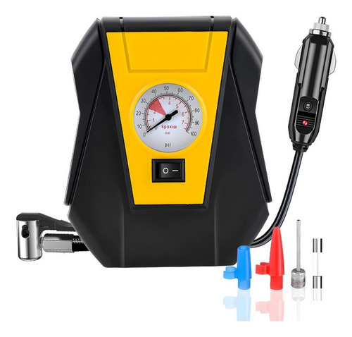 Compressor De Ar Portátil Encher Pneu De Carro Bike Moto