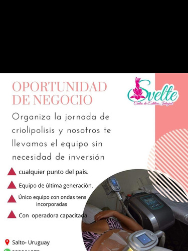 Imagen 2 de 2 de Alquiler De Equipo De Criolipólisis Sveltia