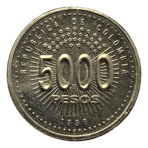 Moneda 5000 Pesos 1998 50 Años O E A