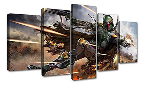 Póster De Boba Fett De Película, Decoración De Habit...