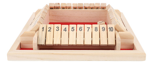 Juegos De Mesa De Madera De 4 Caras Wood Shut The Dice Game