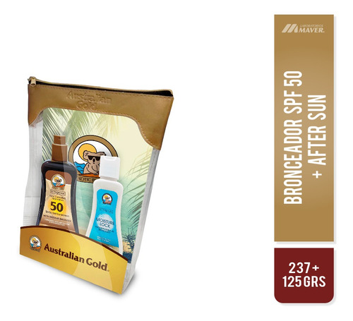 Pk Austr.gold F50 237ml+ Prolong Del Bronceado 125 Ml