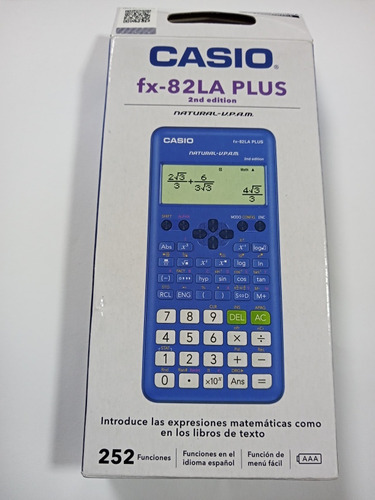 Calculadora Científica Casio Fx-82la Plus 252 Funciones/azul