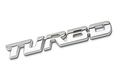 Emblema Insignia Universal Turbo De Metal En Cromado