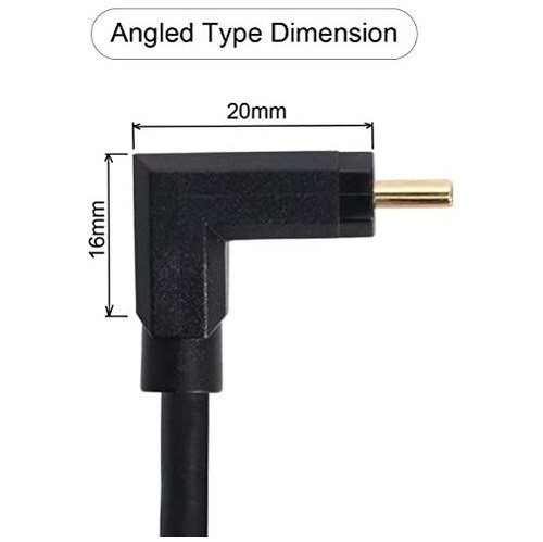 Cablecc Usb-c Usb 3.1 Tipo C Macho Con Ángulo De 90 Grados H