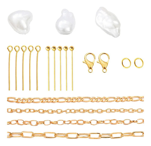 Perlas Barrocas Abs Hechas En Casa Con Agujero Conjunto 2