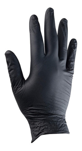 Guantes De Nitrilo Azul Y Negro Caja × 100 Talla L Envio Gra