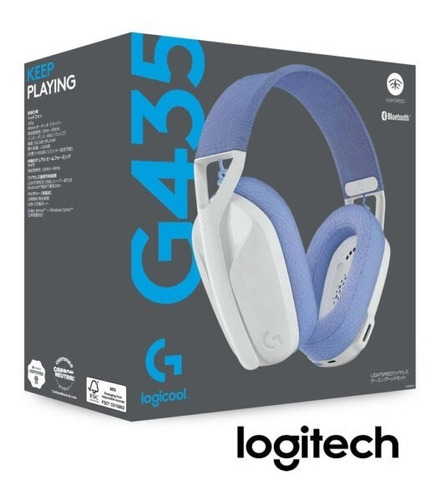 Headset Logitech Gamer G435 Lightspeed White 981-001073 