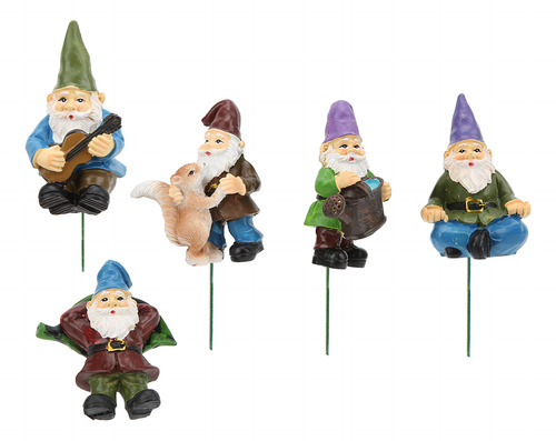 Estatuas De Gnomos Para Decoración Exterior, 5 Piezas, Bonit