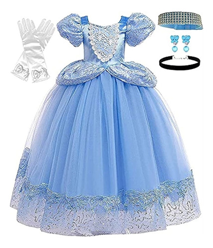 Disfraces Disfraz De Princesa Cenicienta Azul