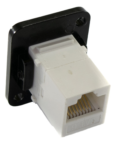 12 Conectores Rj45 Hembra Hembra Cat6 Para Chasis Rack