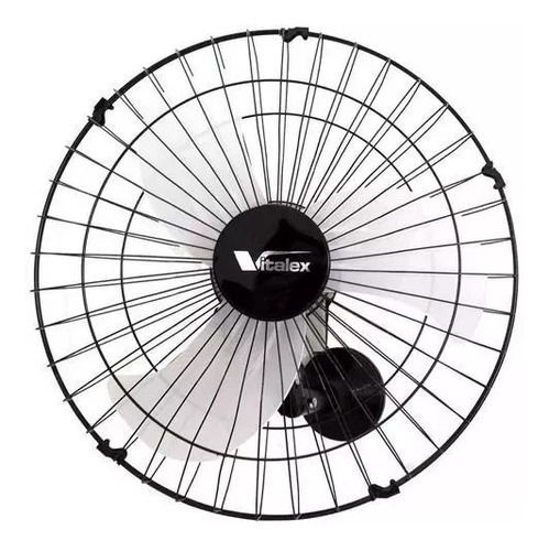 Ventilador Parede 60cm Industrial 3 Pás Bivolt Preto Cor Das Pás Branca Diâmetro 60 Cm Frequência 60 Material Das Pás Policarbonato Injetado 127v/220v