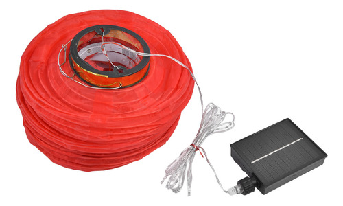 Linterna Solar De Tela, 10 Pulgadas, 5 Cuerdas, Led, Imperme