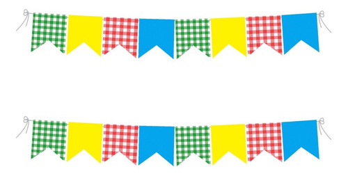 Bandeirinhas Xadrez Tnt Decoração Festa Junina São João
