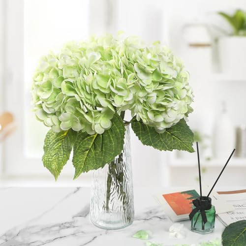Flores Artificiales De Hortensia Kmise, 22 Real Touch, Hort