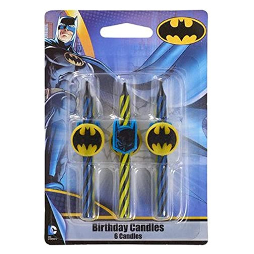 Velas De Cumpleaños De Batman, Paquete De 6