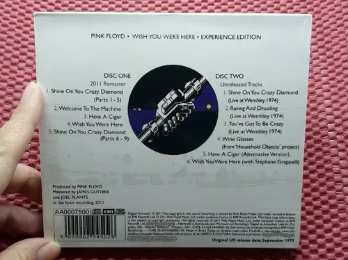 Cd Pink Floyd Wish You Where Here Experience Edition Duplo