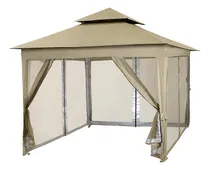Comprar Toldo Carpa Gazebo 3x3 Plegable Mosquitero Exterior Color Beige