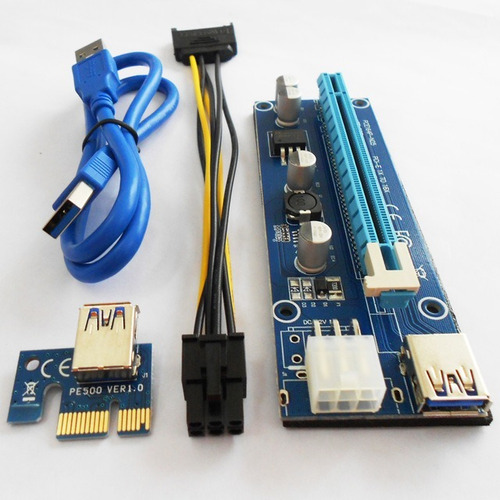 Riser Adaptador Pci-e X1 A X16 Usb 3 Minador Eth Zec