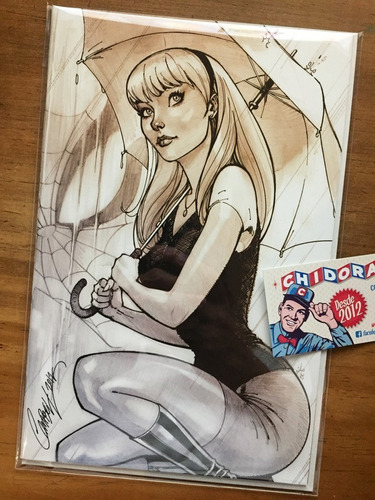 Comic - Amazing Spider-man #14 L Campbell Sdcc Gwen Stacy