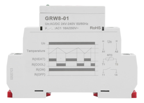 El Led Del Relé De Control De Temperatura Grw801 Indica Valo