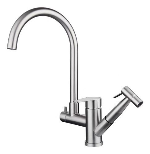 Yesop torneira para cozinha Y-479 quente e fria com ducha acabamento aço escovado inox escovado