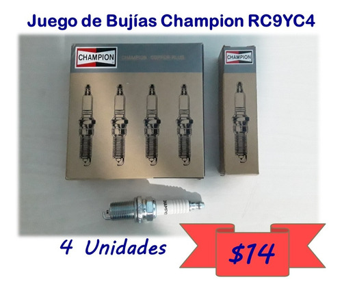 Juego De Bujías Champion Rc9yc4 Swift Super Carry Jimmy Luv