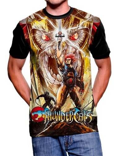 Camiseta Estampada Thundercats Leono Adulto Niño Algodón 