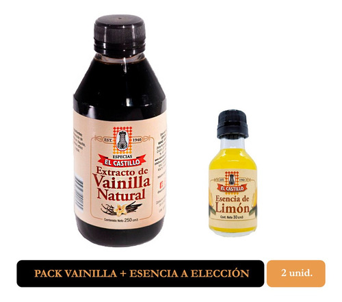 Pack Vainilla 250cc + Esencia A Elección El Castillo