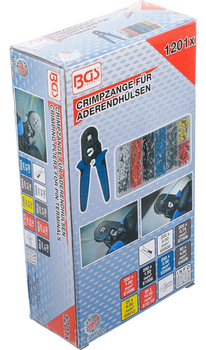 Kit Pinza Crimpadora / Ponchadora Con Terminales | Bgs 71000