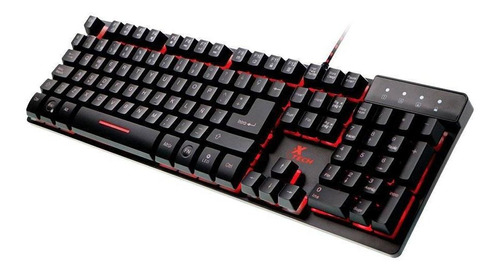 Teclado Gamer Xtech Revenger Usb Led 3 Colores Xtk-520s