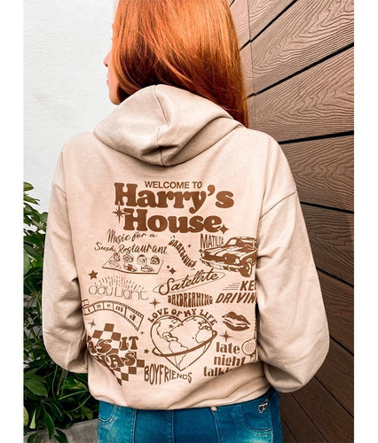 Buzo Hoodie Welcome To Harry´s House Harry Styles 2022 Dgt
