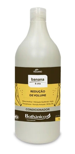 Kit Banana E Chia Bothânico Shampoo Cond Másc 1 Lt+ Leave In