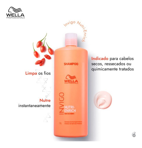 Shampoo Wella Nutri-enrich 1l