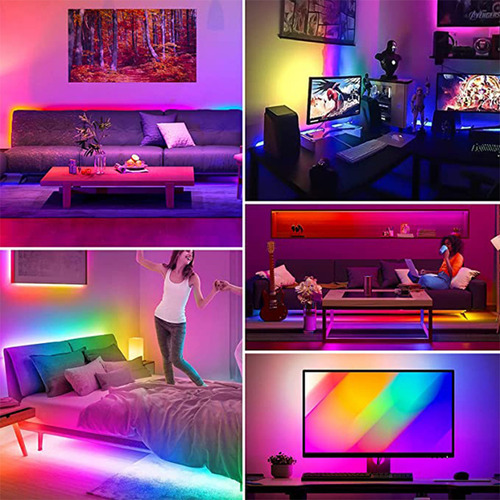 Tira De Luces Led Rgb 5v 12leds/m 5050rgb Cinta De Luz Led C