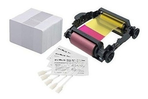 Kit Para Badgy 1 Ribbon Color First Gen + 100 Tarjetas Pvc