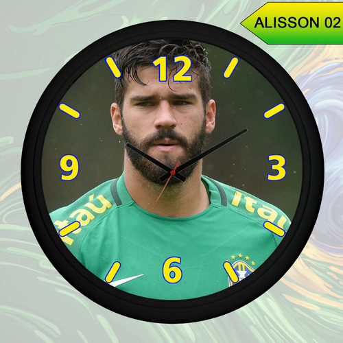 Relógio De Parede Alisson, Goleiro Da Seleção Brasileira