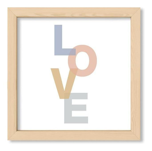 Cuadros Infantiles 20x20 Chato Natural Love Pastel