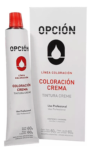Opción Tintura Tono 6.34 rubio oscuro dorado cobrizo 60G