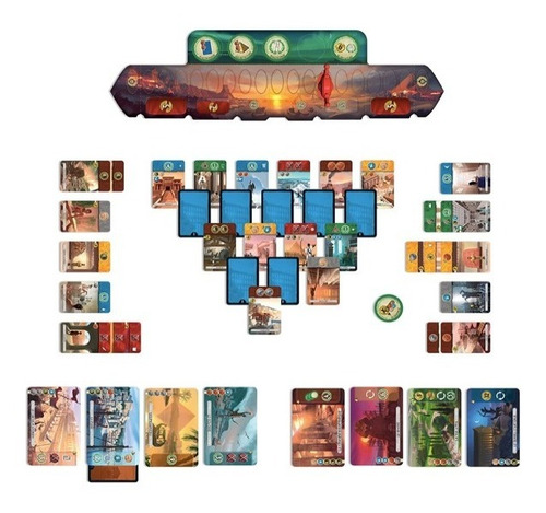 Juego De Mesa 7 Wonders Duel De Asmodee. Inglés