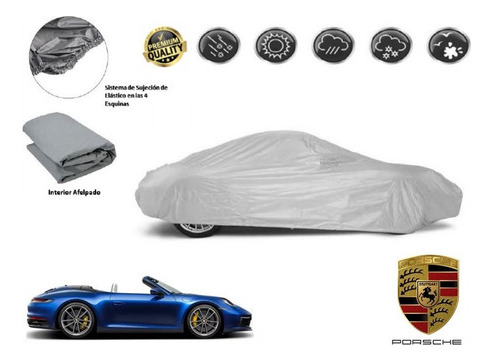 Funda Car Cover Afelpada Porsche Carrera 4 S Cabriolet 2020