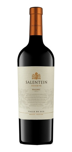 Vino Salentein Reserve Malbec 750ml Caja X6 Unidades