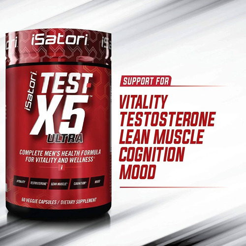 Test X5 Ultra 5-in-1 Isatori Complete Men's Health Formula T