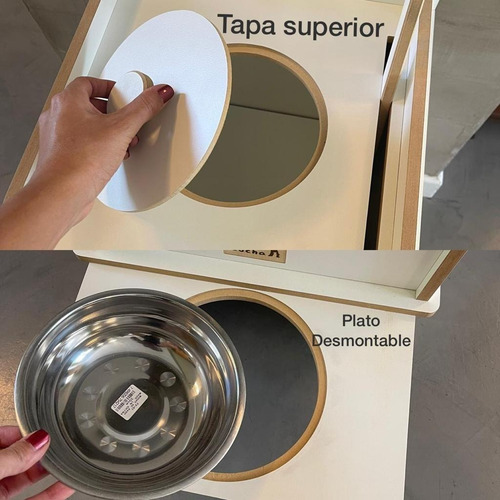 Comedero Contenedor Y Dispenser De Comida Para Perros/gatos