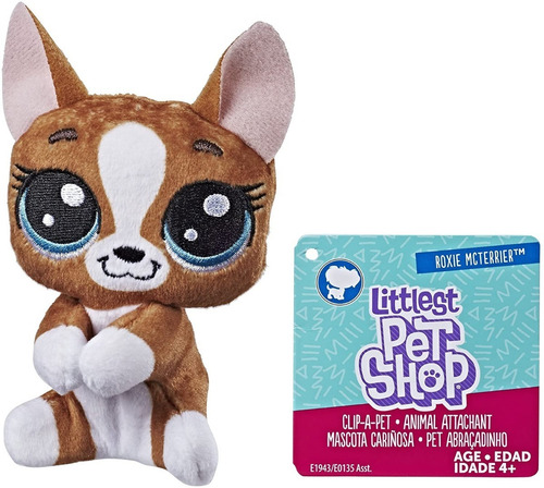 Littlest Pet Shop Mini Peluche Click Roxie Mcterrier 11 Cm